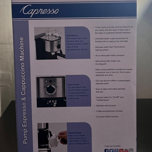 Modern Capresso Coffee Maker - Picture 3 of 3